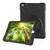 iPad 10.2 2021 / 2020 / 2019 360 Degree Rotation PC + Silicone Protective Case with Holder & Hand-strap - Dark Blue