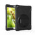 iPad 10.2 2021 / 2020 / 2019 360 Degree Rotation PC + Silicone Protective Case with Holder & Hand-strap - Dark Blue