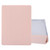 iPad 10.2 2021 / 2020 / 2019 3-folding Electric Pressed Skin Texture Horizontal Flip Shockproof Transparent TPU + PU Leather Case with Holder & Pen Slot & Sleep / Wake-up Function - Light Pink