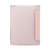 iPad 10.2 2021 / 2020 / 2019 3-folding Electric Pressed Skin Texture Horizontal Flip Shockproof Transparent TPU + PU Leather Case with Holder & Pen Slot & Sleep / Wake-up Function - Light Pink