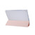 iPad 10.2 2021 / 2020 / 2019 3-folding Electric Pressed Skin Texture Horizontal Flip Shockproof Transparent TPU + PU Leather Case with Holder & Pen Slot & Sleep / Wake-up Function - Light Pink