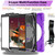 iPad 10.2 2021 / 2020 / 2019 Bat Hand Grip Turntable Stand Tablet Case - Purple Black iPad 10.2 2021 / 2020 / 2019 Bat Hand Grip Turntable Stand Tablet Case - Purple Black