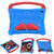 iPad 10.2 2021 / 2020 / 2019 Boxing Series Kickstand EVA Shockproof Tablet Case with Shoulder Strap - Blue Red