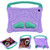 iPad 10.2 2021 / 2020 / 2019 Boxing Series Kickstand EVA Shockproof Tablet Case with Shoulder Strap - Purple Mint
