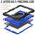 iPad 10.2 2021 / 2020 / 2019 Bracelet Holder Silicone + PC Tablet Case - Dark Blue