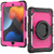iPad 10.2 2021 / 2020 / 2019 Bracelet Holder Silicone + PC Tablet Case - Rose Red