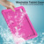 iPad 10.2 2021 / 2020 / 2019 Butterfly Bracket EVA Shockproof Tablet Case - Rose Red