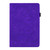 iPad 10.2 2021 / 2020 / 2019 Calf Pattern Double Folding Design Embossed Leather Case with Holder & Card Slots & Pen Slot & Elastic Band - Purple