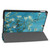 iPad 10.2 2021 / 2020 / 2019 Colored Drawing Horizontal Flip Leather Case with Three-folding Holder & Sleep / Wake-up Function - Apricot Flower
