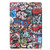 iPad 10.2 2021 / 2020 / 2019 Colored Drawing Horizontal Flip Leather Case with Three-folding Holder & Sleep / Wake-up Function - Graffiti