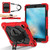 iPad 10.2 2021 / 2020 / 2019 Contrast Color Robot Silicone Hybrid PC Tablet Case - Red Black