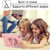 iPad 10.2 2021 / 2020 / 2019 Contrast Color Shockproof Robot Silicone + PC Case with Wristband Holder - Rose Gold