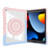 iPad 10.2 2021 / 2020 / 2019 Crystal Armor PC Hybrid TPU Tablet Case - Blue Pink