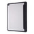 iPad 10.2 2021 / 2020 / 2019 Deformation Transparent Acrylic Horizontal Flip PU Leather Case with Multi-folding Holder & Sleep / Wake-up Function & Pen Slot - Black