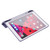 iPad 10.2 2021 / 2020 / 2019 Deformation Transparent Acrylic Horizontal Flip PU Leather Case with Multi-folding Holder & Sleep / Wake-up Function & Pen Slot - Black