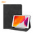 iPad 10.2 2021 / 2020 / 2019 ENKAY ENK-8023 Cow Texture PU Leather + TPU Smart Case with Pen Slot - Black