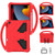 iPad 10.2 2021 / 2020 / 2019 EVA Flat Anti Falling Protective Case Shell with Holder - Red