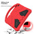 iPad 10.2 2021 / 2020 / 2019 EVA Flat Anti Falling Protective Case Shell with Holder - Red
