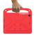 iPad 10.2 2021 / 2020 / 2019 Handle Portable EVA Shockproof Protective Case with Triangle Holder - Red