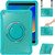 iPad 10.2 2021 / 2020 / 2019 Heavy Duty Hybrid Tablet Case with Handle & Strap - Light Blue