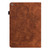 iPad 10.2 2021 / 2020 / 2019 Peacock Embossed Pattern TPU + PU Horizontal Flip Leather Case with Holder & Card Slots & Wallet & Sleep / Wake-up Function - Brown