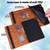 iPad 10.2 2021 / 2020 / 2019 Peacock Embossed Pattern TPU + PU Horizontal Flip Leather Case with Holder & Card Slots & Wallet & Sleep / Wake-up Function - Brown