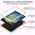 iPad 10.2 2021 / 2020 / 2019 Punk Stand PC Hybrid Silicone Tablet Case with Shoulder Strap - Colorful iPad 10.2 2021 / 2020 / 2019 Punk Stand PC Hybrid Silicone Tablet Case with Shoulder Strap - Colorful