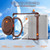 iPad 10.2 2021 / 2020 / 2019 Rotation Ring Handle TPU Hybrid Clear PC Tablet Case - Chocolate