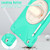 iPad 10.2 2021 / 2020 / 2019 Silicone + PC Protective Case with Holder & Shoulder Strap - Mint Green