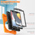 iPad 10.2 2021 / 2020 / 2019 Silicone + PC Protective Case with Holder & Shoulder Strap - Orange