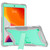 iPad 10.2 2021 / 2020 / 2019 Silicone + PC Shockproof Protective Case with Holder - Gray + Green