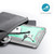 iPad 10.2 2021 / 2020 / 2019 Silicone + PC Shockproof Protective Case with Holder - Gray + Green