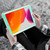 iPad 10.2 2021 / 2020 / 2019 Silicone + PC Shockproof Protective Case with Holder - Gray + Green