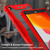 iPad 10.2 2021 / 2020 / 2019 Silicone + PC Shockproof Protective Case with Holder - Red + Black iPad 10.2 2021 / 2020 / 2019 Silicone + PC Shockproof Protective Case with Holder - Red + Black