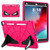 iPad 10.2 2021 / 2020 / 2019 Silicone + PC Shockproof Protective Tablet Case  - Black Pink