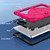 iPad 10.2 2021 / 2020 / 2019 Silicone + PC Shockproof Protective Tablet Case  - Black Pink