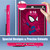 iPad 10.2 2021 / 2020 / 2019 Silicone + PC Shockproof Protective Tablet Case  - Black Pink