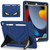iPad 10.2 2021 / 2020 / 2019 Silicone + PC Shockproof Protective Tablet Case - Navy Blue+Black