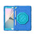 iPad 10.2 2021 / 2020 / 2019 Spider Turntable Handle Stress Relief Tablet Case - Blue