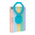 iPad 10.2 2021 / 2020 / 2019 Spider Turntable Handle Stress Relief Tablet Case - Gradient Color Blue