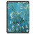 iPad 10.2 2021 / 2020 / 2019 TPU Colored Drawing Horizontal Flip Leather Case with Three-folding Holder & Sleep / Wake-up Function - Apricot Flower