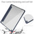 iPad 10.2 2021 / 2020 / 2019 Transparent Acrylic + TPU Back Cover Horizontal Flip Leather Case with 3-folding Holder & Pen Holder & Sleep / Wake-up Function - Blue