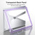 iPad 10.2 2021 / 2020 / 2019 Transparent Acrylic Tablet Case - Dark Purple