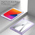 iPad 10.2 2021 / 2020 / 2019 Transparent Acrylic Tablet Case - Light Purple