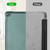 iPad 10.2 2021 / 2020 / 2019 Tri-fold Holder TPU Cover Frosted Leather Smart Tablet Case withh Pen Slot - Dark Green