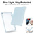 iPad 10.2 2021 / 2020 / 2019 Tri-fold Holder TPU Cover Frosted Leather Smart Tablet Case withh Pen Slot - Sky Blue