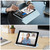 iPad 10.2 2021 / 2020 / 2019 Tri-fold Holder TPU Cover Frosted Leather Smart Tablet Case withh Pen Slot - Sky Blue