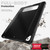 iPad 10.2 2021 / Air 10.5 Carbon Fiber Leather Smart Tablet Case - Black