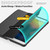 iPad 10.2 2021 / Air 10.5 Carbon Fiber Leather Smart Tablet Case - Black