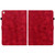 iPad 10.2 2021 / Air 10.5 Lily Embossed Leather Smart Tablet Case - Red